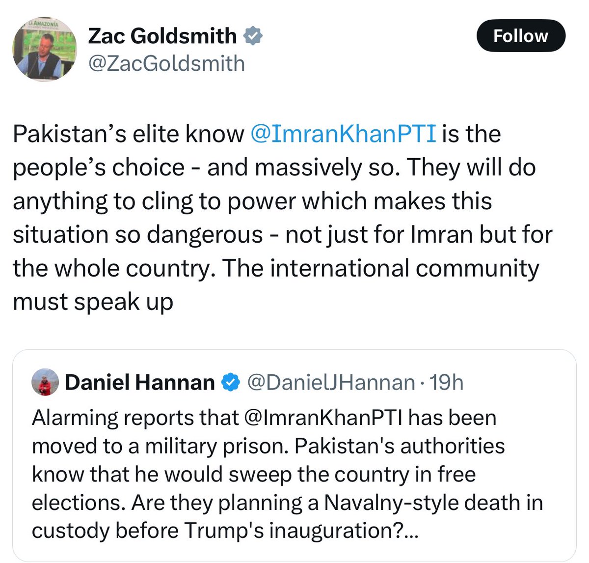 Duaa_Chn's tweet image. اپنے خاندان کی 27 سالہ انویسٹمنٹ بچانے اور یہودی ایجنٹ کی حمایت کے لیے گولڈ اسمتھ خاندان خود بھی کھل کر میدان میں آگیا
یہ وہی زک گولڈ اسمتھ ہے جس کو اسرائیل درست اور فلسطین کے معصوم بچے غلط لگتے ہیں