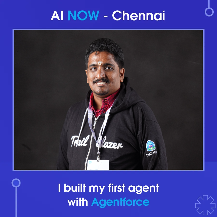 I built my first agent with Agentforce at AI Now Tour 🎉
Register for an upcoming AI Now Tour: developer.salesforce.com/ai-now-tour#se…. 🤖
#Agentforce