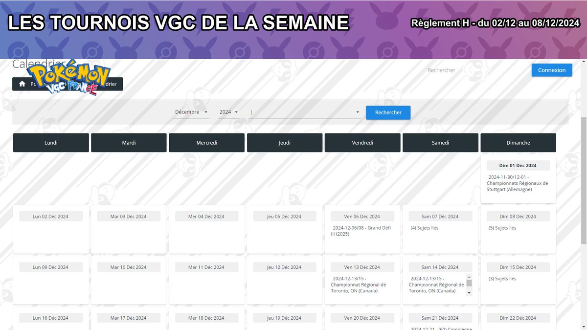 VGC_FR's tweet photo. L'actualité des tournois VGC 
https://t.co/Xwyb4nhJHq
L'actualité des tournois VGC pour la semaine du 02/12 au 08/12/2024.
#PokemonEcarlateViolet #Pokemon #PlayPokemon #vgc #vgctours #actu #hebdo #hebdomadaire #news #week #week49 #semaine49 https://t.co/aofG8vCLfj