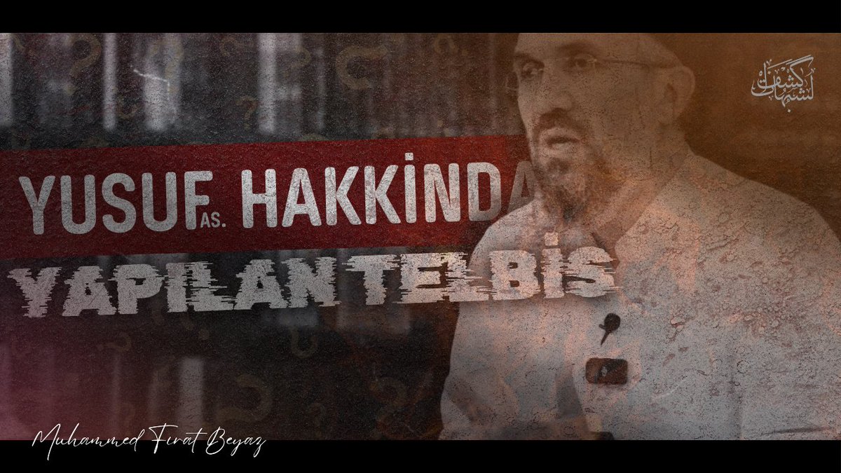 youtu.be/YGu6bmk_K7Q?si…

Yusuf Peygamber (a.s) hakkında atılan iftiraya cevap ve yapılan telbis..! Yusuf Peygamber kimin kanunlarıyla hükmetti..? Yapılan batıl kıyas..!