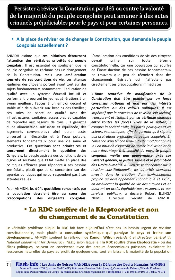 anmdhcongo's tweet photo. @anmdhcongo @Mukalengi #RDC #RDCongo #Constitution https://t.co/qGcGtZt94Y