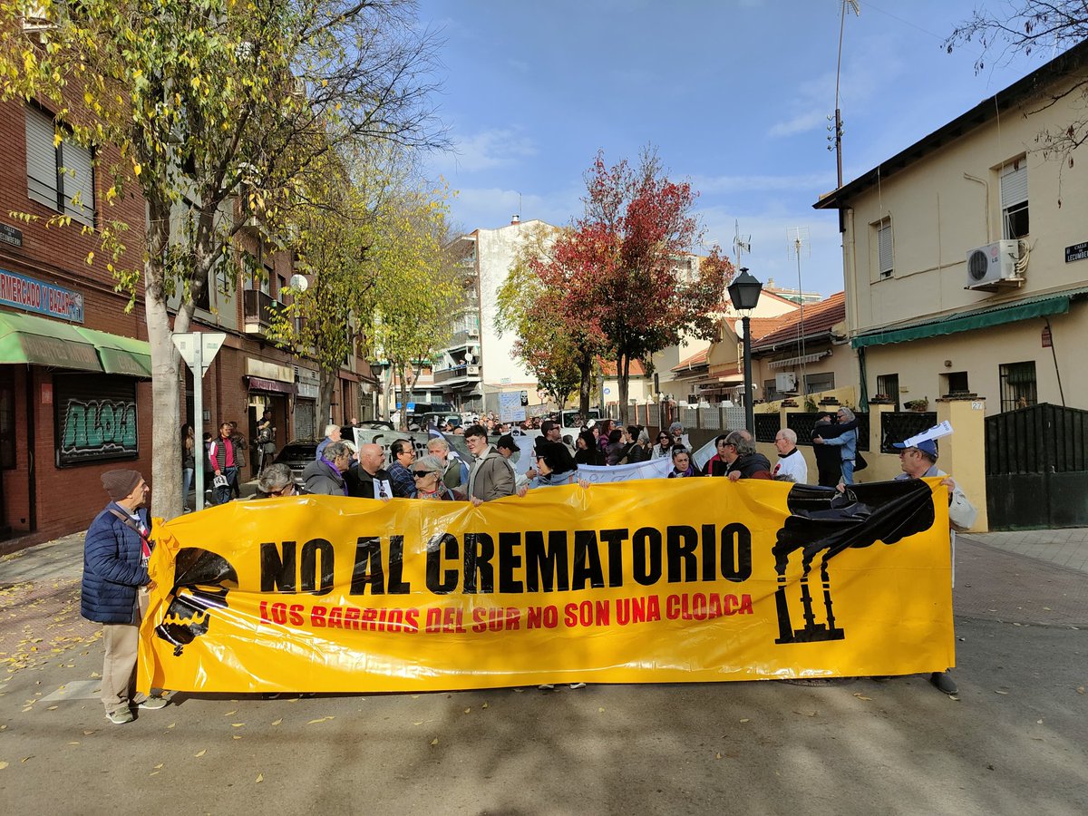 No podemos permitir el crematorio en nuestros barrios,  ya está bien que todo lo malo para los barrios del sur #NoalCrematorioM40