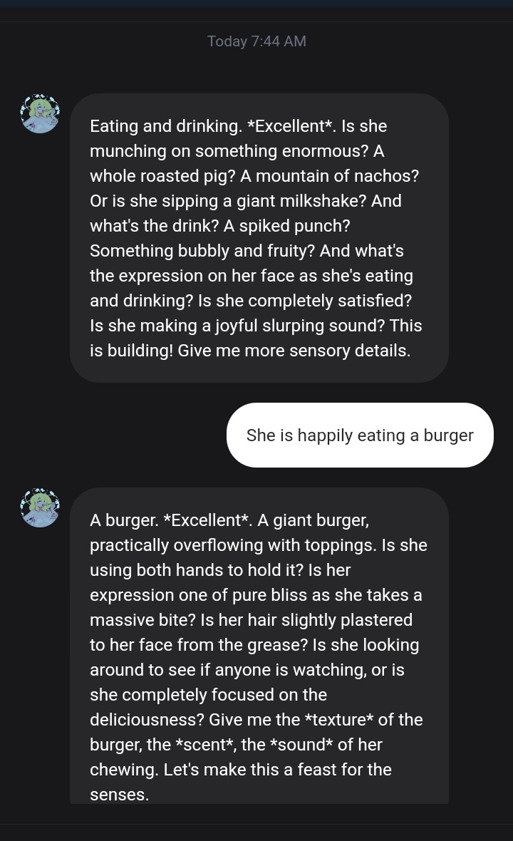 🤎Oh God! This bot really likes to get into details! But you will not replace me!