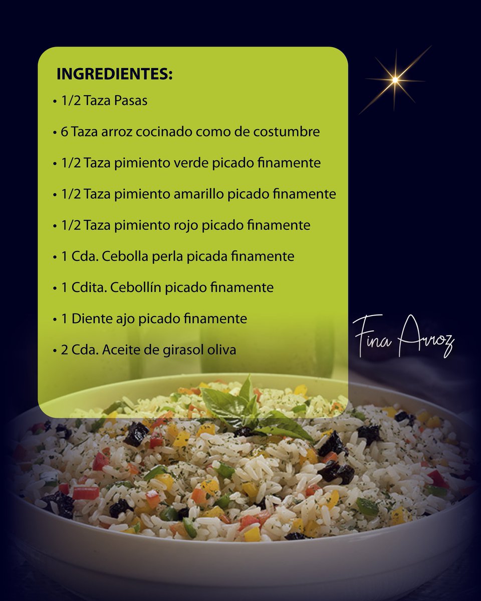finaarroz's tweet photo. Arroz navideño
🌾🌾🎅🍚🌾🌾
.
Recetas Fina Arroz
.
.
.
#finaarroz #arrozdenavidad #arroznavideño #arroz #rice #pimenton #pimiento #cocinar #1dic #cocina #comerrico #rico #delicioso #sabroso https://t.co/zUGKmt2a4p