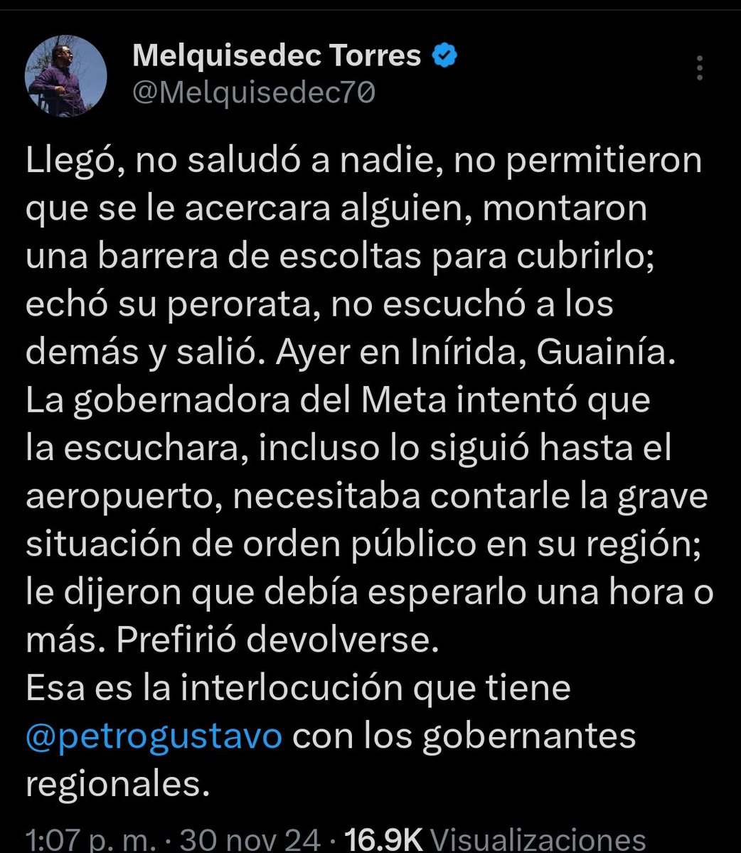 Leti_Ariza's tweet photo. @petrogustavo Llega a echar discursos y no escucha a la gente. https://t.co/ugqbqsTo7D