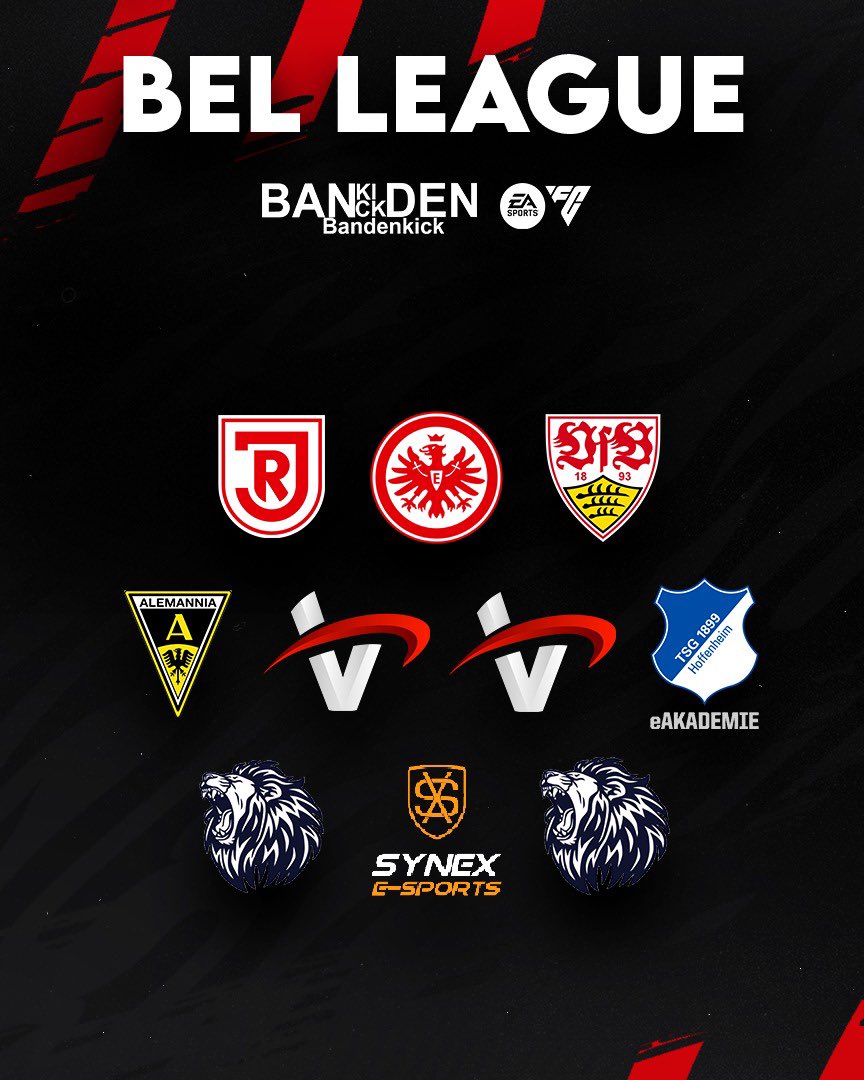 Die sogenannte „BEL League“ hat diese Woche gestartet 🚀

🔴 Team Vertex 1 
🎮 <a href="/erdiplayz/">Max Erdmann</a> 
🎮 <a href="/xkette04x/">Ben Kettenbeil</a> 

🔴 Team Vertex 2
🎮 <a href="/DeHammerFIFA/">Dennis Hammer</a> 

Auf geht‘s 🙌 #teamvertex