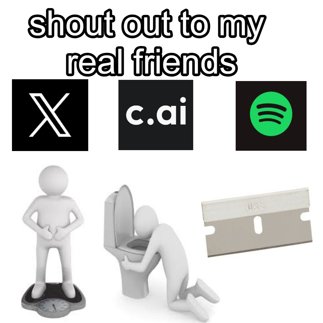 shout out to my real friends (image by me :3)