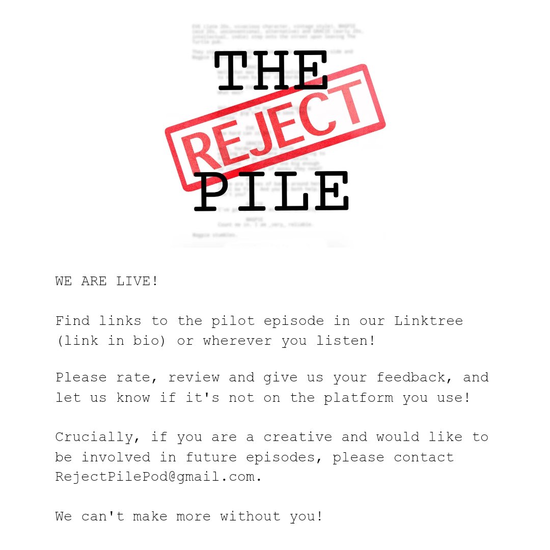 The Reject Pile Podcast tweet media