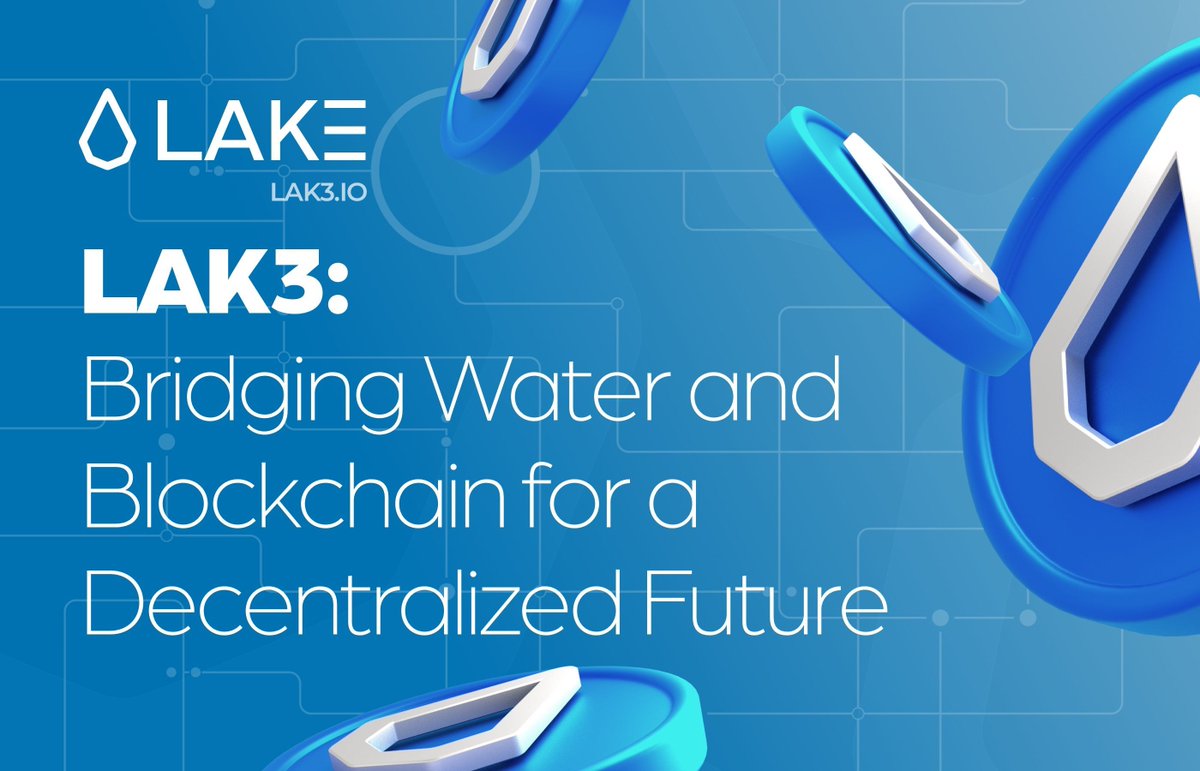 lake_lak3's tweet photo. 🌍 LAK3: A universal cryptocurrency for water, bridging the water economy with the blockchain industry. It empowers individuals to engage with the water ecosystem, enjoy financial opportunities, and shape a decentralized future. Be part of a global shift that puts water in the hands of communities, not just corporations. 💧 #Blockchain #Water #RWA #LAK3 #Web3