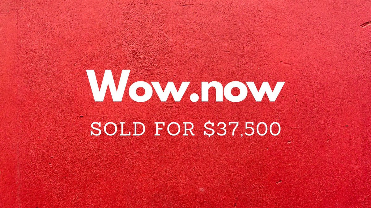 NameBio's tweet photo. Yesterday saw $316k in domain name sales including:
$37,500 Wow․now
$12,995 PowerPlay․io
$8,300 MuscleBuild․com
$3,453 TorchStone․com
$2,016 Holding․io
Full list 👉 https://t.co/j0CYSAgQrR
#Domains https://t.co/Em0I4UikXM