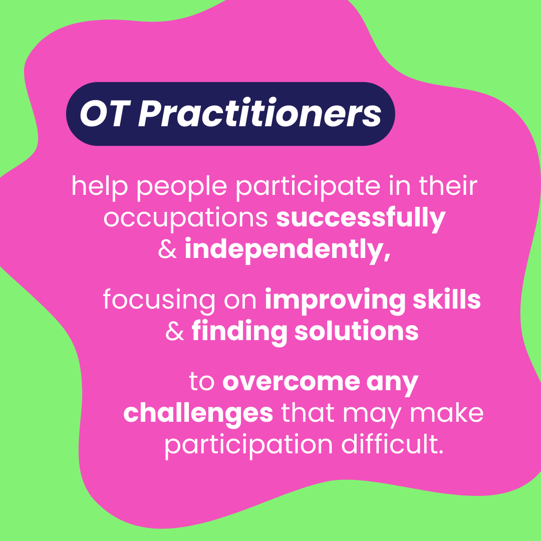 What are occupations? No, not jobs! They're the everyday activities that fill our lives with meaning, from self-care routines to social interactions and hobbies. What are YOUR occupations? Comment below! #OccupationalTherapy #WhyChooseOT #Occupations #DailyActivities #Empowerment