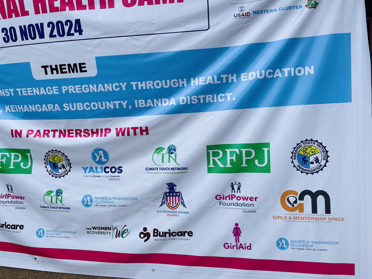 GirlsMentrship's tweet photo. We are greatful for joining YALI Western Cluster of @YALIRLCAlumniUg yesterday in Ibanda for a maternal Health Camp. 

Theme: barriers against Teenage pregnancy through health education in Rugaaga Keihangara Subcounty Ibanda district.

Thank you to everyone who made it possible @VitalcareC @YalicosUg