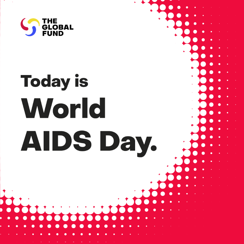 GlobalFund's tweet photo. Today is #WorldAIDSDay.  

It’s time to get back on track to end AIDS as a public health threat once and for all. Working together, we must double-down on our commitment to tackle the inequalities that fuel the epidemic.
