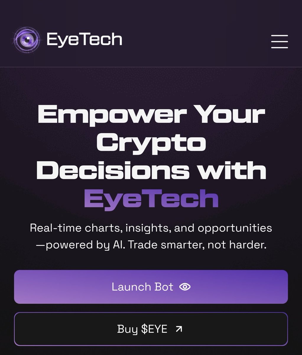 EyeTechX's tweet image. Our brand new website is now live!

Check it out: eyetech.group

Further updates will be made in the coming days/weeks as we begin to scale up our exposure and tech.

#EyeTech $EYE #EyeChart #EyeTrade #EyeTrend #EyeTrack #EyeShare #ETH $ETH #AI
