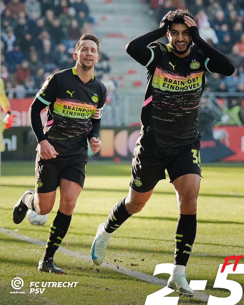 PSV (@psv) on Twitter photo 5๏ธโฃ goals, 3๏ธโฃ essential points ๐ฅ
#UTRPSV 5๏ธโฃ goals, 3๏ธโฃ essential points ๐ฅ
#UTRPSV
