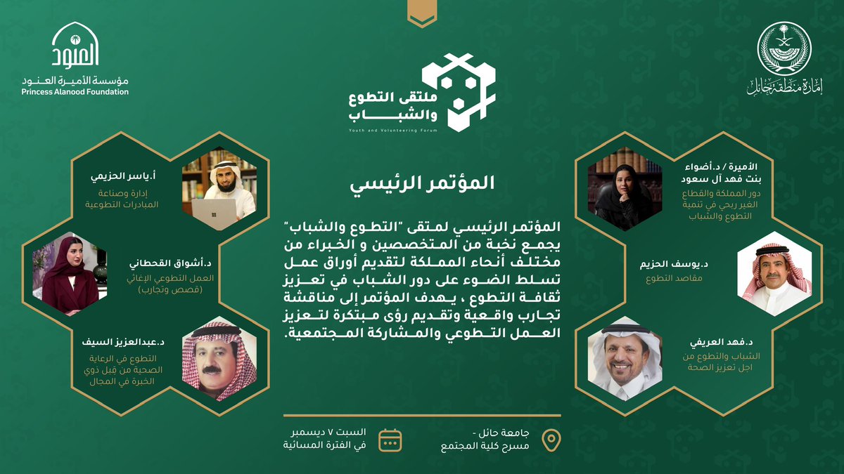 ملتقى التطوع والشباب tweet media