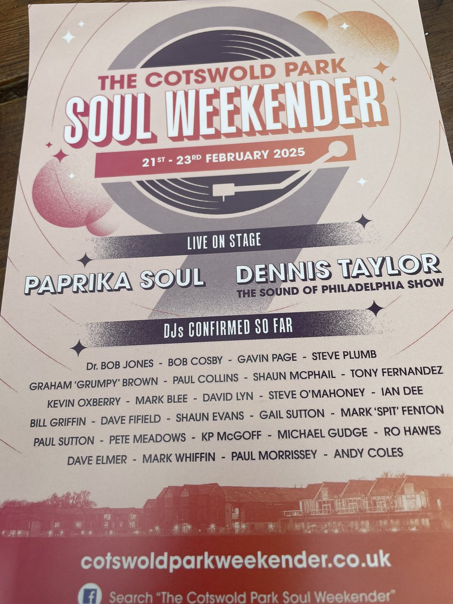Tickets available for this amazing event in February , go to cotswoldsparkweekender.co.uk do it now