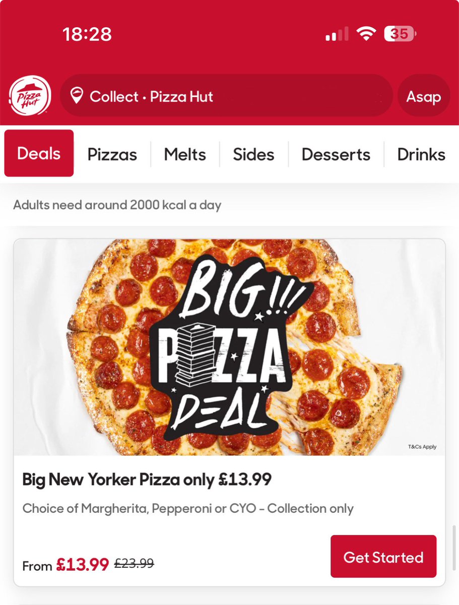 BEN_GR33N's tweet photo. @pizzahutuk If I’m paying £1.99 for delivery, why does the product have to cost more as well? https://t.co/XWNmZkfdYp