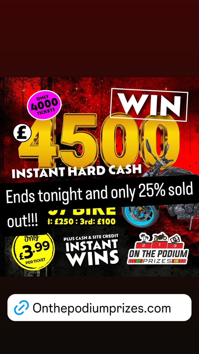 OnThePodiumPrizes.com 

Only 25% sold out!!! Ends in 1 hour!!!