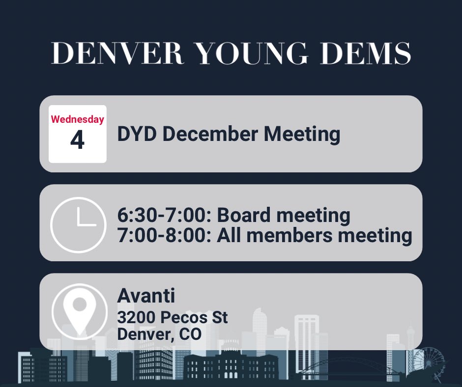 Our elections are coming up — Come to DYD’s December meeting to learn about how YOU can serve on the board for 2025-2026.