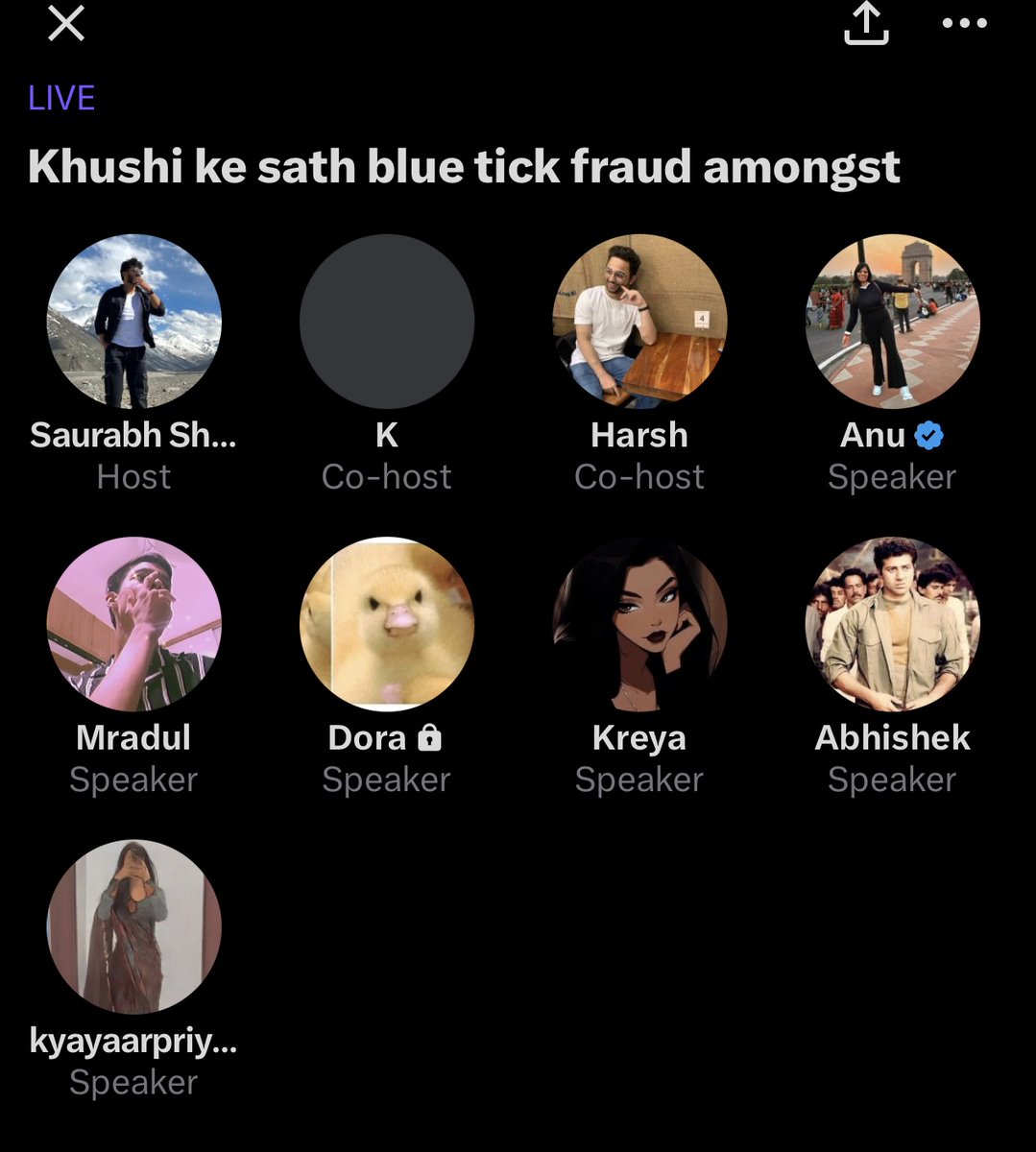 Every #ccgeek is on <a href="/Vgdktk/">Varun</a> space but our professor <a href="/Perfi_X/">Kashif Ansari 🇮🇳 کاشف انصاری</a> is listening to some random ladies space titled khushi ki sathh fraud kiu hua🤣🤣
Unreal downfall professor