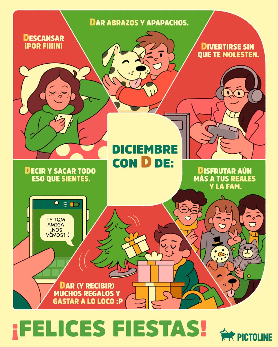 pictoline's tweet image. Para ti, ¿diciembre es con “d” de…? ✨🎄🎉

#FelizDiciembre #FelicesFiestas #EspírituNavideño #CelebracionesDeDiciembre #Pictoline