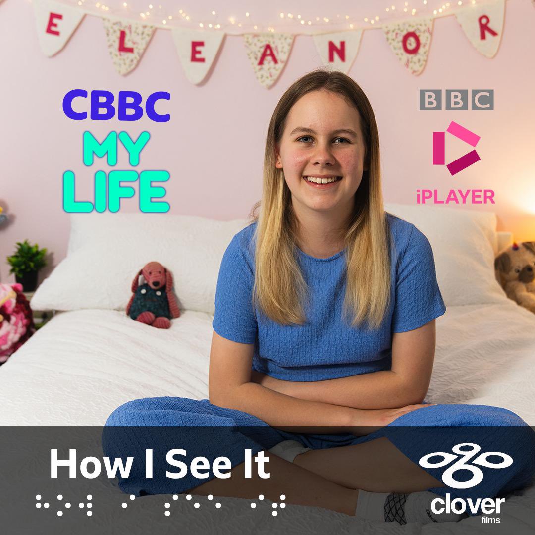 BIG MOMENT ALERT! 📺 On Tuesday 3rd December at 18:25, watch Eleanor star in “My Life: How I See It” on <a href="/cbbc/">CBBC</a> - her very own 30min documentary by <a href="/CloverFilmsUK/">Clover Films</a>, sharing a glimpse of her life in an incredible way. Missed it? Catch up on <a href="/BBCiPlayer/">BBC iPlayer</a>! #HowISeeIt #eleanorsvoice 🤩✨
