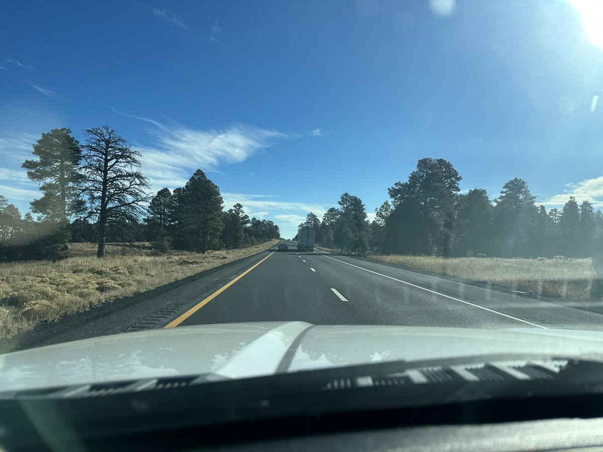 Day 2 of the #MFF2024 road trip….cold and a splash of scenery before everything gets flat again. #RoadTripShep