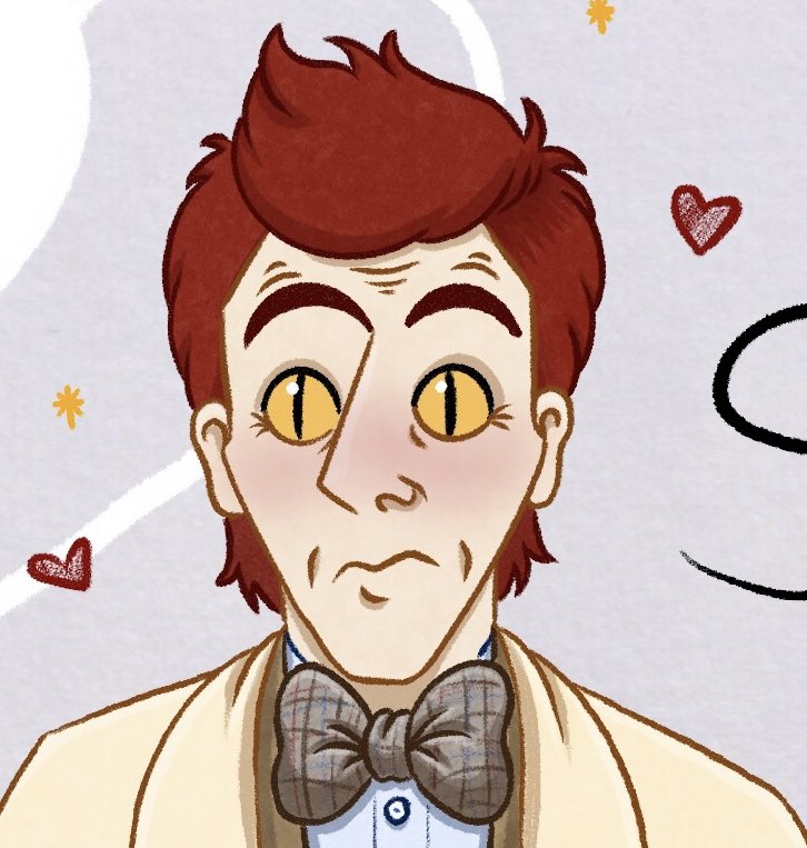 And here is a preview of our favourite demon! Full illustration over on 🔵🌌🦋 and IG! 

#GoodOmens #GoodOmensFanart