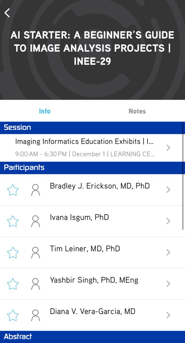 drdianavera's tweet photo. Do you want to start your own #AI medical imaging project and you don't know where to start? 

Come and visit our abstract @MRAguy @yashbir143 @Slowvak @MayoRadiology 

#RSNA2024 Learning center, imaging informatics 🤩 https://t.co/Apb1sRNmXV