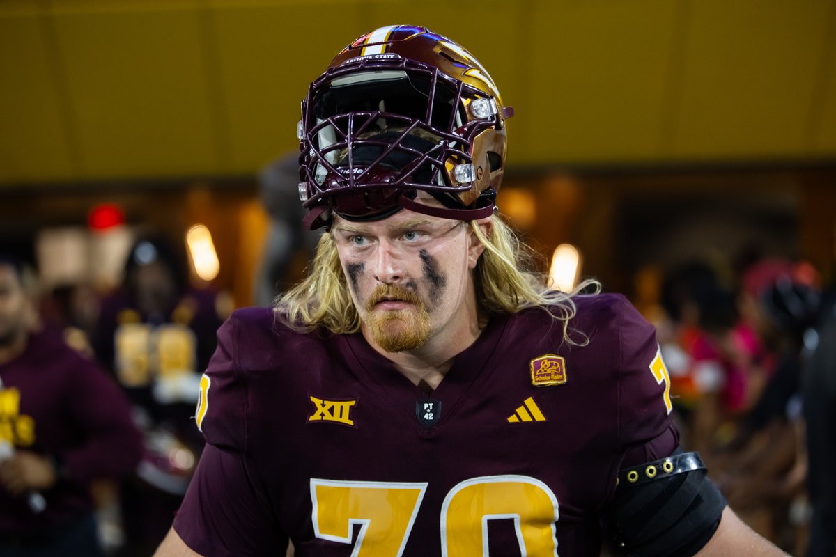 BREAKING: Emmit Bohle, ASU's first-ever 7th-year senior, was the top-graded overall OL in Power Four and second among all FBS players by PFF, in 33 snaps.

Bohle suffered a gruesome ankle injury in the non-conference last season and battled back to play a major role this year.