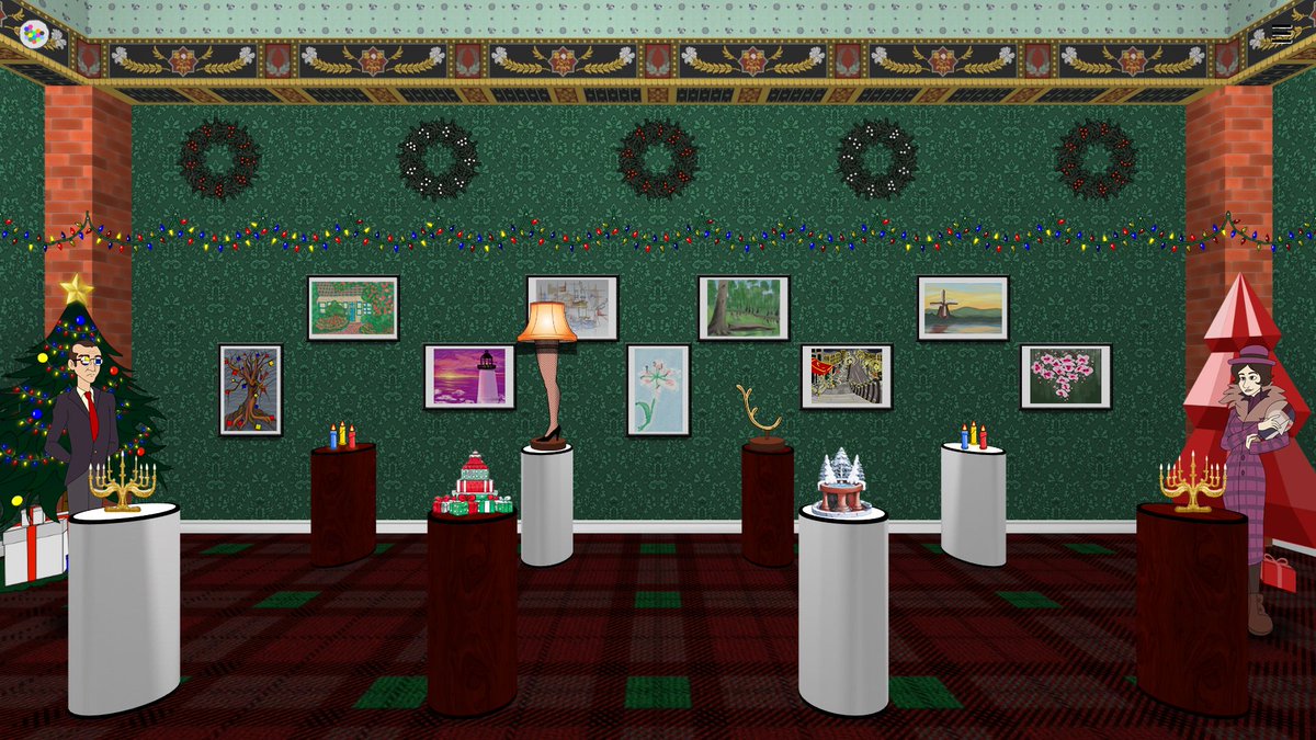Happy Makersmas! From now through the end of the month, visit the Museum in Mondrian - Plastic Reality's Adventure mode, and click on the trees to earn daily Gem &amp; Decoration gifts! Collect 10 of each &amp; 40 total to unlock all the Makersmas Achievements on Steam.

#indiegames