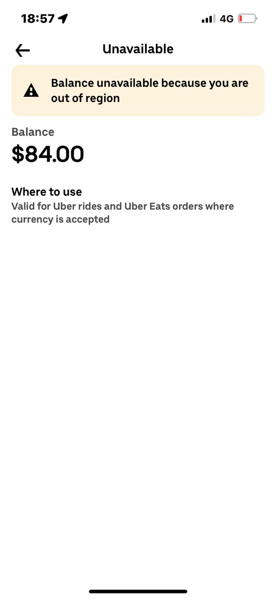 Rebeca1176468's tweet photo. @Uber I received money from someone asa a gift on uber the problem is that in my country I can’t use those money this service, what I can do to give the money back, to don’t get waste cuz I can’t use them or to transfer the money in my currency https://t.co/WOU27TQJrN