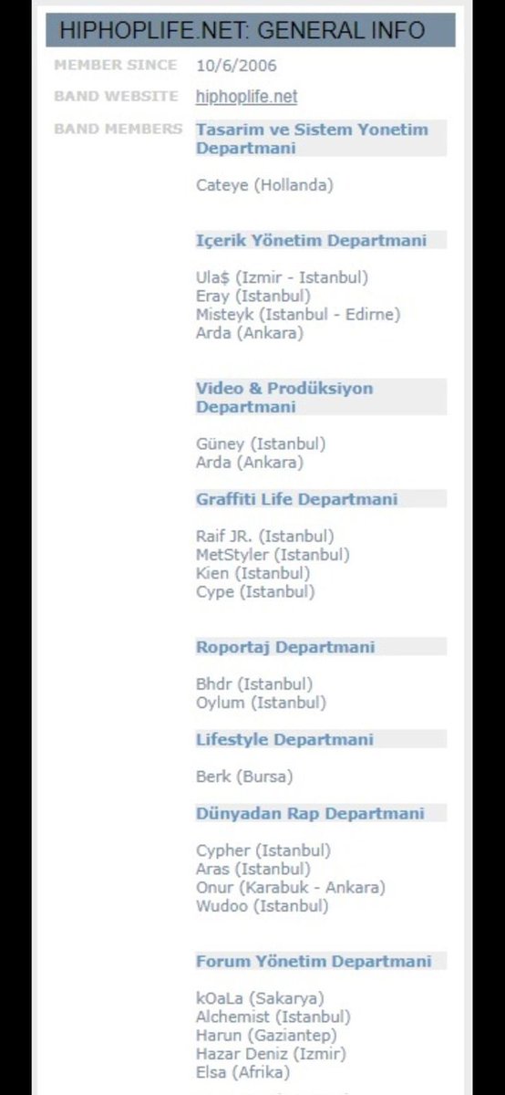 geçmiş zaman olur ki... <a href="/hiphoplife/">Hiphoplife</a> ilk kadro. bakalım kimleri tanıyabileceksiniz. (ben yokum henüz.)