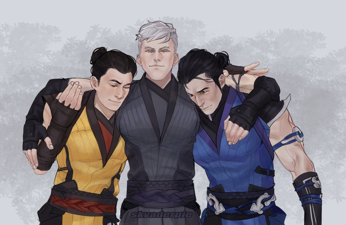 brothers for #mortalkombat_zine 
#scorpion #smoke #subzero #mk1 #mortalkombat1