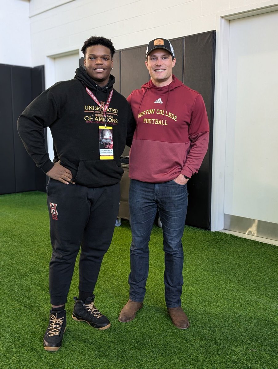 Walt Frazier (@34kwalt) on Twitter photo Had an amazing time at <a href="/BCFootball/">Boston College Football</a> Yesterday seeing the win over Pitt!
It was great meeting <a href="/jeffcomissiong/">Jeffery Comissiong</a> and <a href="/CoachMGeorge/">Michael George</a>. Even got to see NFL great <a href="/LukeKuechly/">Luke Kuechly</a>! Cant wait to be back on campus.
@PRZPAvic <a href="/DELCOFootball/">#DelcoFootball</a> Had an amazing time at <a href="/BCFootball/">Boston College Football</a> Yesterday seeing the win over Pitt!
It was great meeting <a href="/jeffcomissiong/">Jeffery Comissiong</a> and <a href="/CoachMGeorge/">Michael George</a>. Even got to see NFL great <a href="/LukeKuechly/">Luke Kuechly</a>! Cant wait to be back on campus.
@PRZPAvic <a href="/DELCOFootball/">#DelcoFootball</a>