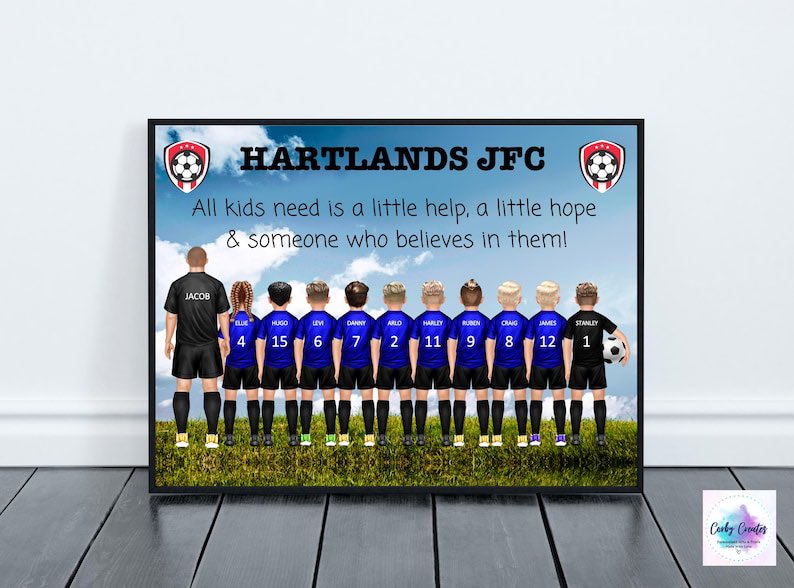 🎁 Our most popular gift

As we enter a season of Christmas parties and what to get players and coaches…..

Take advantage of our team prints from only £9.95 🎅

All fully personalised to each player and kits

Grab yours for your teams 👇 

etsy.com/uk/listing/123…