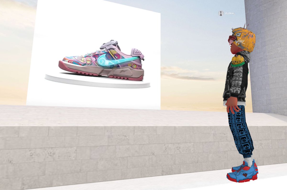 DJCkay's tweet image. Stumbled upon a gallery on @oncyber showcasing digital collectibles some cultures call #NFTs ….

My @Broadside2037 VRM Avatar loves his Evolution from a PFP/JPEG #Broadside @basejumpxyz @VectorMeldrew #Metaverse #VRM