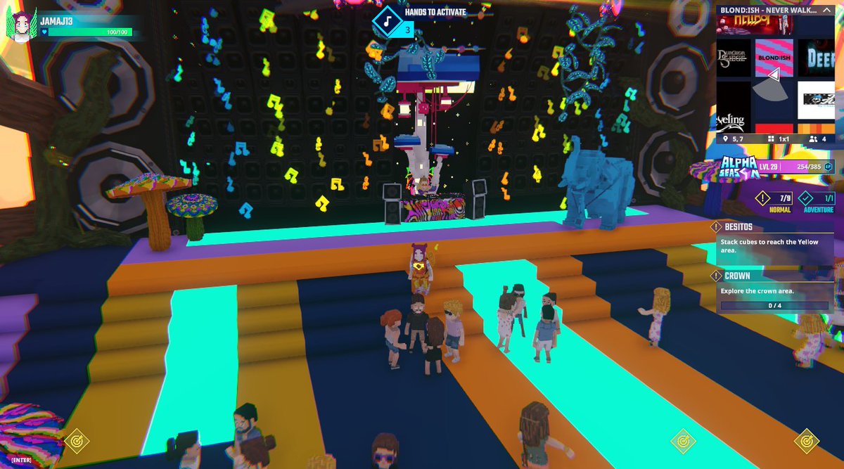 jammangidal's tweet photo. Dancing the night away at @blond_ish Concert in Never Walk Alone @TheSandboxGame. The beat goes on and on! 🎶💃 https://t.co/Yju1rNl0jZ #TheSandbox #AlphaSeason4 #AS4SocialChallenge https://t.co/znHj8kf0Pc