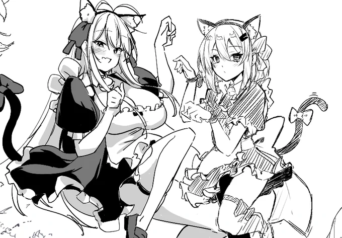 絵チャでメイドマキさん描いてきました 
