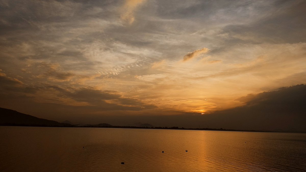 Dearvaibhavv's tweet photo. Dumping few pictures from gorgeous godavari✨ #godavari #Telangana 

Dusk at godavari is pure bliss >>> https://t.co/sg8RzF8q7W