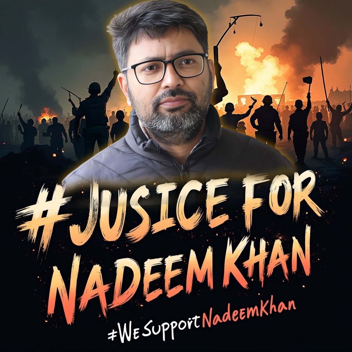 SABSEBADAFEREBI's tweet photo. मिल्लत के पास यही कुछ लोग बचे हैं जो ग्राउंड पर मज़लूमों के साथी हैं
नदीम भाई आप मजलूमों के लिए लड़ रहे है इंशाअल्लाह हम सब आपके साथ है हम देखेंगे 
#WeSupportNadeemKhan  #WeSupportNadeemKhan https://t.co/TpkbTk39ed