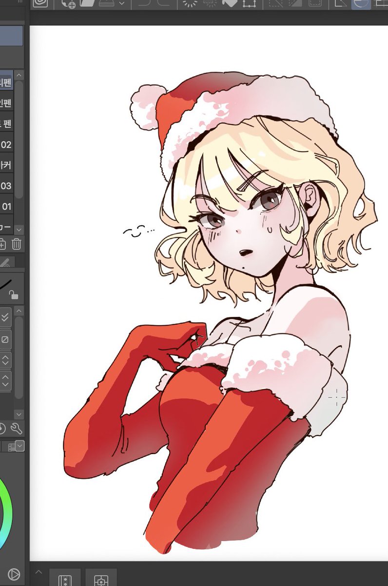 젱양과 첫눈은 그려야햇어요