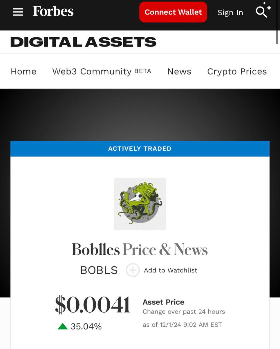 mrboblles's tweet photo. $BOBLS on Forbes 🔥 

https://t.co/jRAIQ06jS3 https://t.co/BapKkwv1Jy