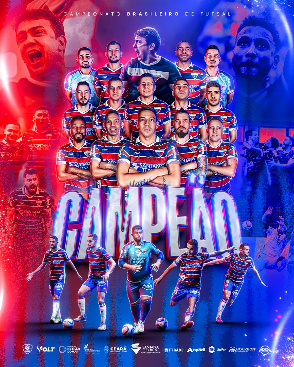 FORTALEZA ESPORTE CLUBE, CAMPEÃO BRASILEIRO DE FUTSAL!

ORGULHO DE SER TRICOLOR! VAMOOOOOOOOOOOOOOOOOOOOOS!