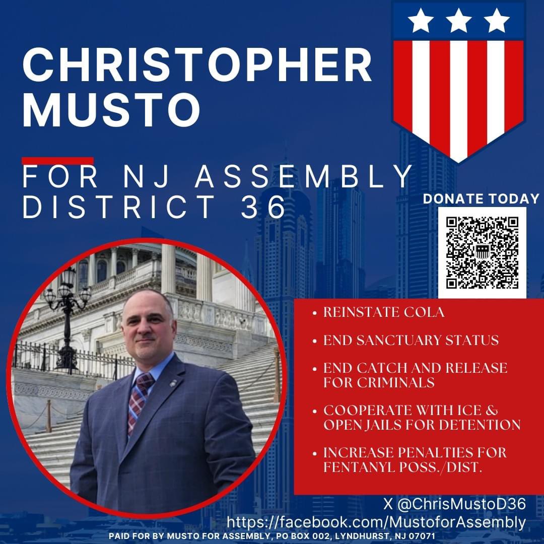 NicksCards2026's tweet photo. Hey New Jersey are you ready for a change? Let’s continue the mandate in District 36. #Republican #conservative #cola #NewJersey #meadowlands #reducecrime https://t.co/tH1A6Ull4L