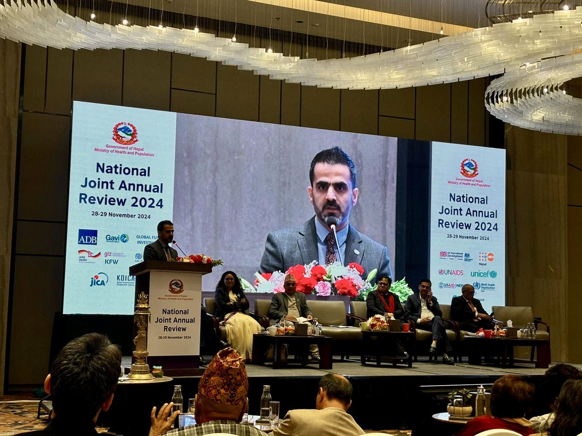 BashirNajeeb's tweet photo. Last week, we concluded the National Joint Annual Review (#NJAR) for health, reaffirming our collective commitment to advancing #health_for_all in #Nepal.
As #Chair of the #Health_Development_Partners (#HDP) in #Nepal, I extend my sincere gratitude to the Ministry of Health and Population for their #leadership, as well as to the #HDPs and all #stakeholders for their meaningful engagement and invaluable contributions.
Together, we will continue to work with renewed energy, enthusiasm, and determination to achieve our shared #vision of a #resilient #health_system that #leaves #no_one_behind.
#NJAR #HealthForAll #Nepal #SDGs #UHC #UNFPA
