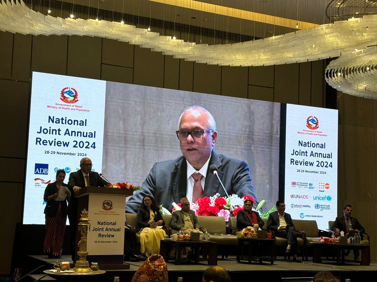 BashirNajeeb's tweet photo. Last week, we concluded the National Joint Annual Review (#NJAR) for health, reaffirming our collective commitment to advancing #health_for_all in #Nepal.
As #Chair of the #Health_Development_Partners (#HDP) in #Nepal, I extend my sincere gratitude to the Ministry of Health and Population for their #leadership, as well as to the #HDPs and all #stakeholders for their meaningful engagement and invaluable contributions.
Together, we will continue to work with renewed energy, enthusiasm, and determination to achieve our shared #vision of a #resilient #health_system that #leaves #no_one_behind.
#NJAR #HealthForAll #Nepal #SDGs #UHC #UNFPA