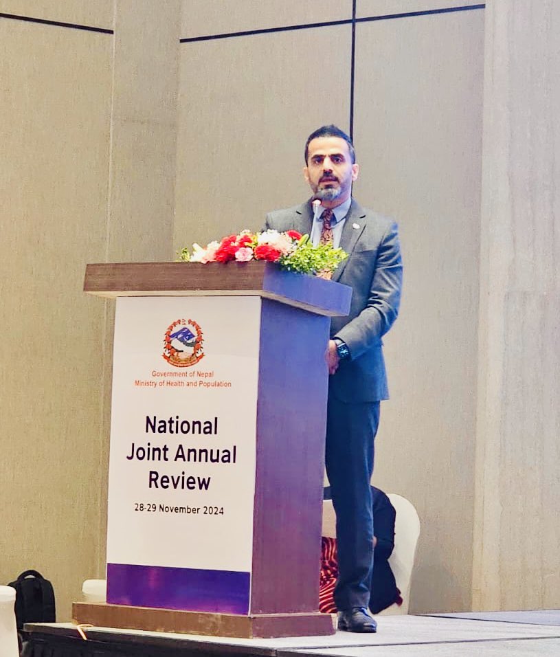 BashirNajeeb's tweet photo. Last week, we concluded the National Joint Annual Review (#NJAR) for health, reaffirming our collective commitment to advancing #health_for_all in #Nepal.
As #Chair of the #Health_Development_Partners (#HDP) in #Nepal, I extend my sincere gratitude to the Ministry of Health and Population for their #leadership, as well as to the #HDPs and all #stakeholders for their meaningful engagement and invaluable contributions.
Together, we will continue to work with renewed energy, enthusiasm, and determination to achieve our shared #vision of a #resilient #health_system that #leaves #no_one_behind.
#NJAR #HealthForAll #Nepal #SDGs #UHC #UNFPA