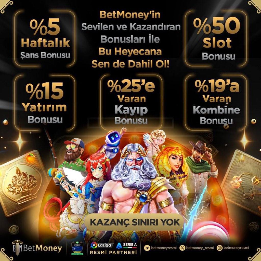 🎁BetMoney’de Birbirinden Özel Promosyonlar 🚀 Türkiye’nin en güvenilir bahis ve casino sitesi 📣BetMoney’de Günlük veya Maksimum Kazanç Sınırlaması Yoktur#BetMoney #KazananlarınYanında